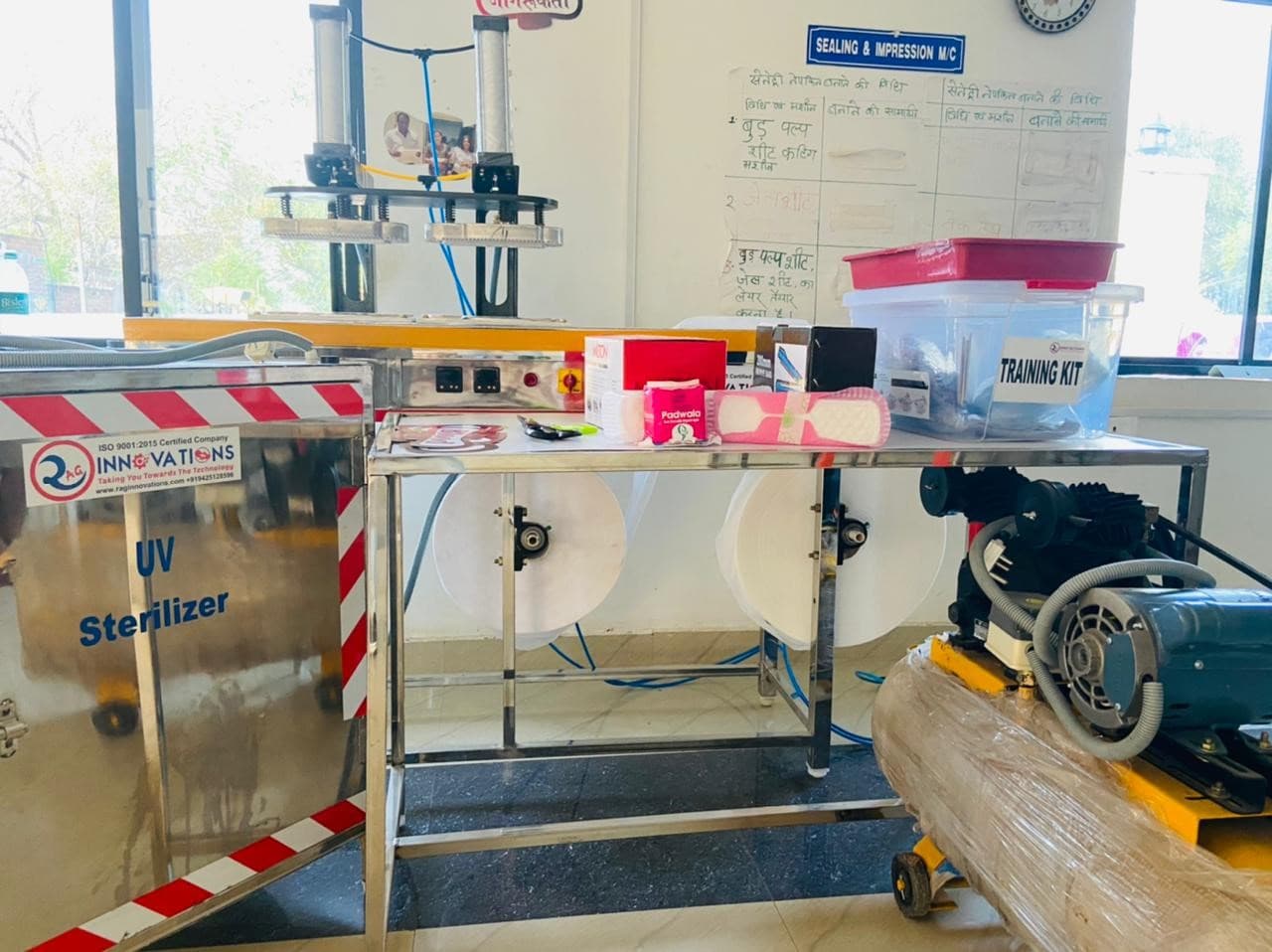 Low Cost Sanitary Pad Machine