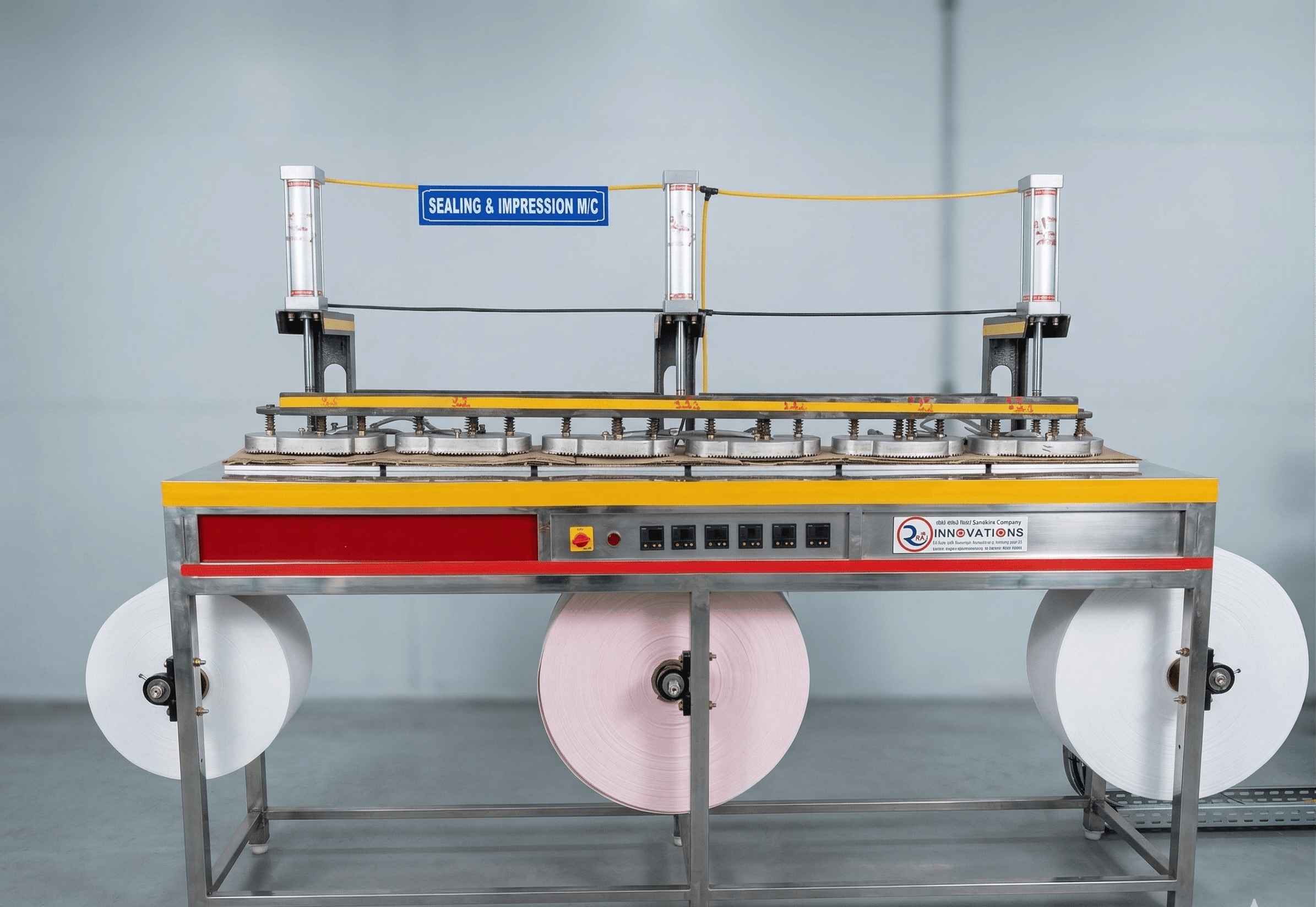 Semi automatic sanitary napkin machine — ultra thin pad making machine India by Rag Innovations